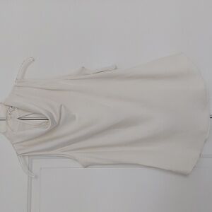 Veronica Beard Off White Cowl Neck Sleeveless Top Size 10